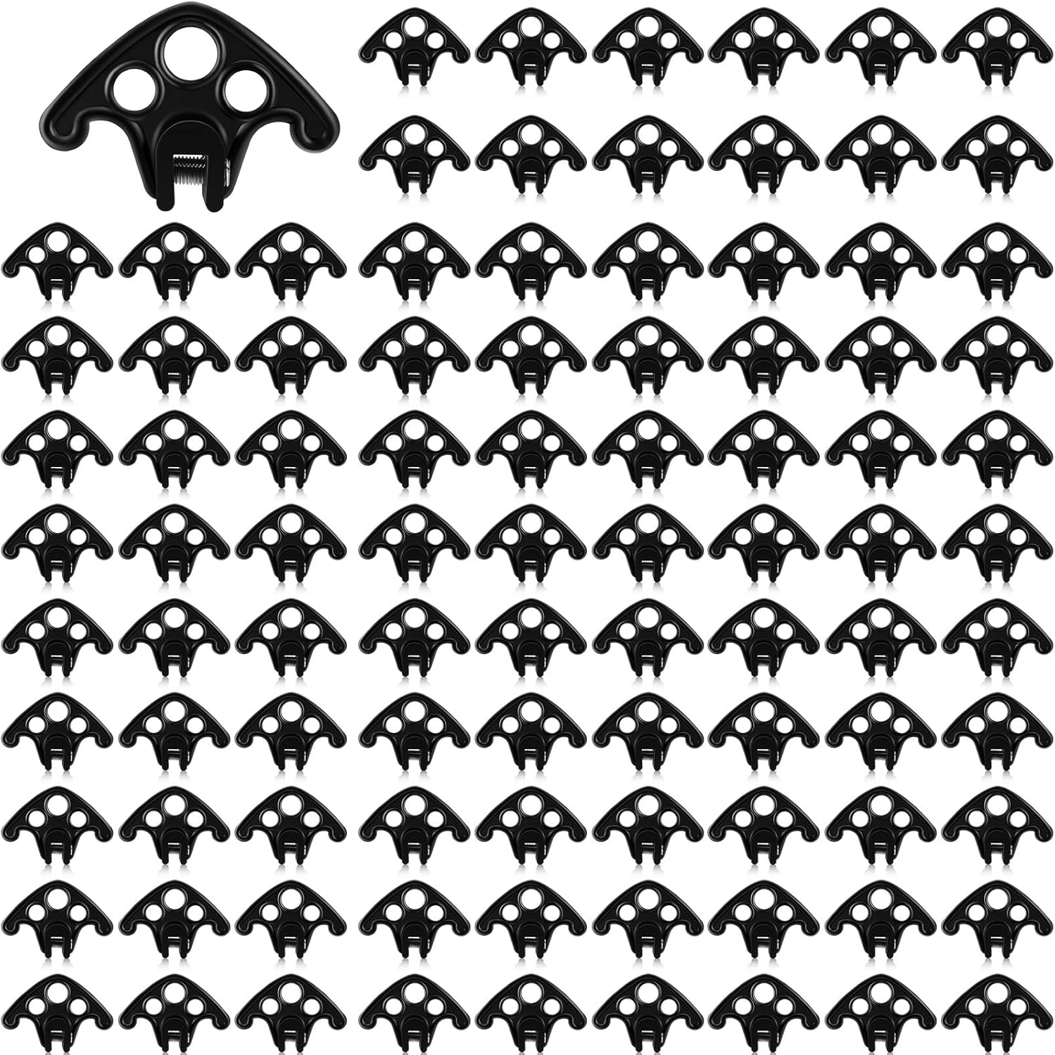 Snow Guards for Metal Roofs Plastic Roof Ice Snow Guard Metal Roof Snows Guards Stops Guard Block Stops Breaks for Standing Seam Roofing, Set Screws Included (100 Pcs)