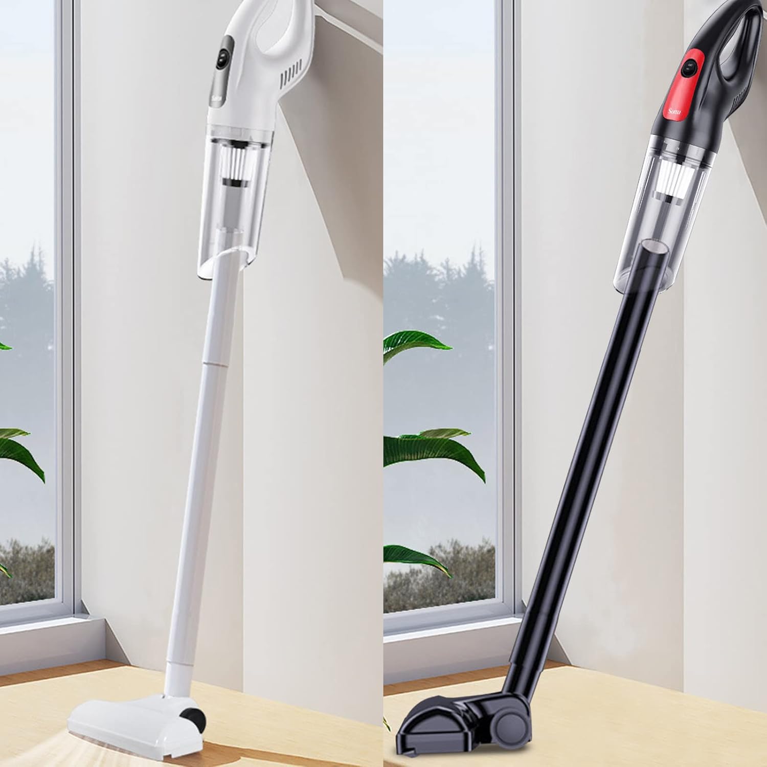 Cordless Stick Vacuum, Vacuum Cleaner with 30 Mins Long Runtime, 120W Powerful Suction,Light Weight Quiet Cordless Vacuum Cleaner for Carpet and Hardwood Floor Pet Hair