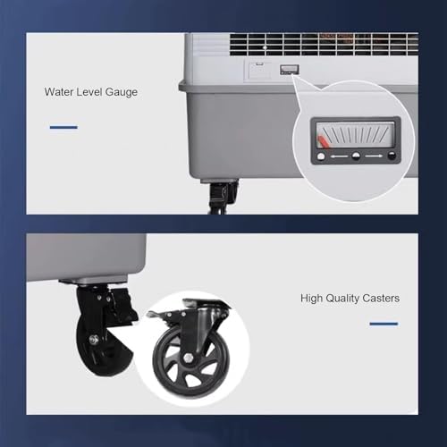 Portable Evaporative Cooler, Swamp Cooler with 3 Speeds, Extra Large Water Tank, Quiet Air Conditioner for Office, Room, and Outdoor Use