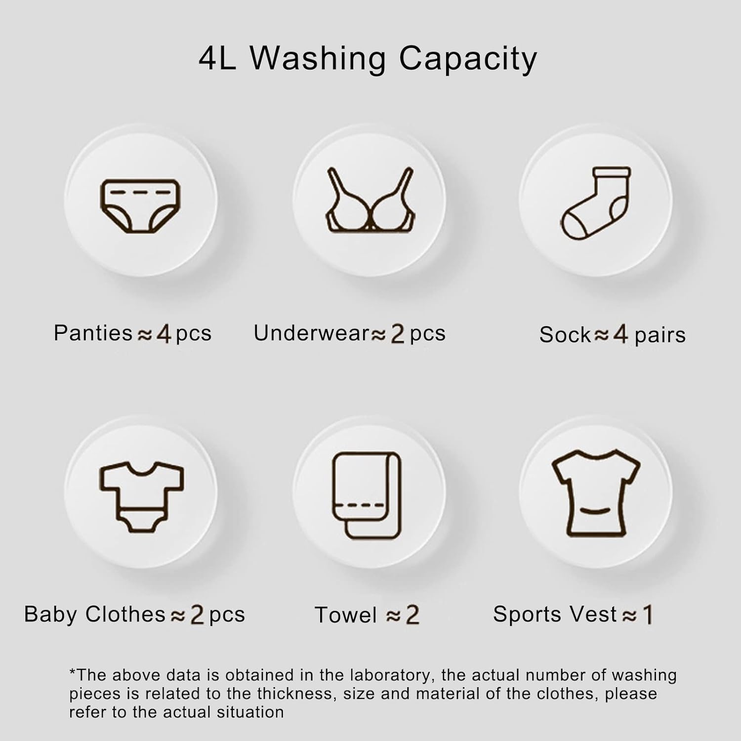 Portable Washing Machine, Mini Washer, Folding Washing Machine with Spin-Dry, Perfect for Camping, Travelling, Apartment (Color : Pink)