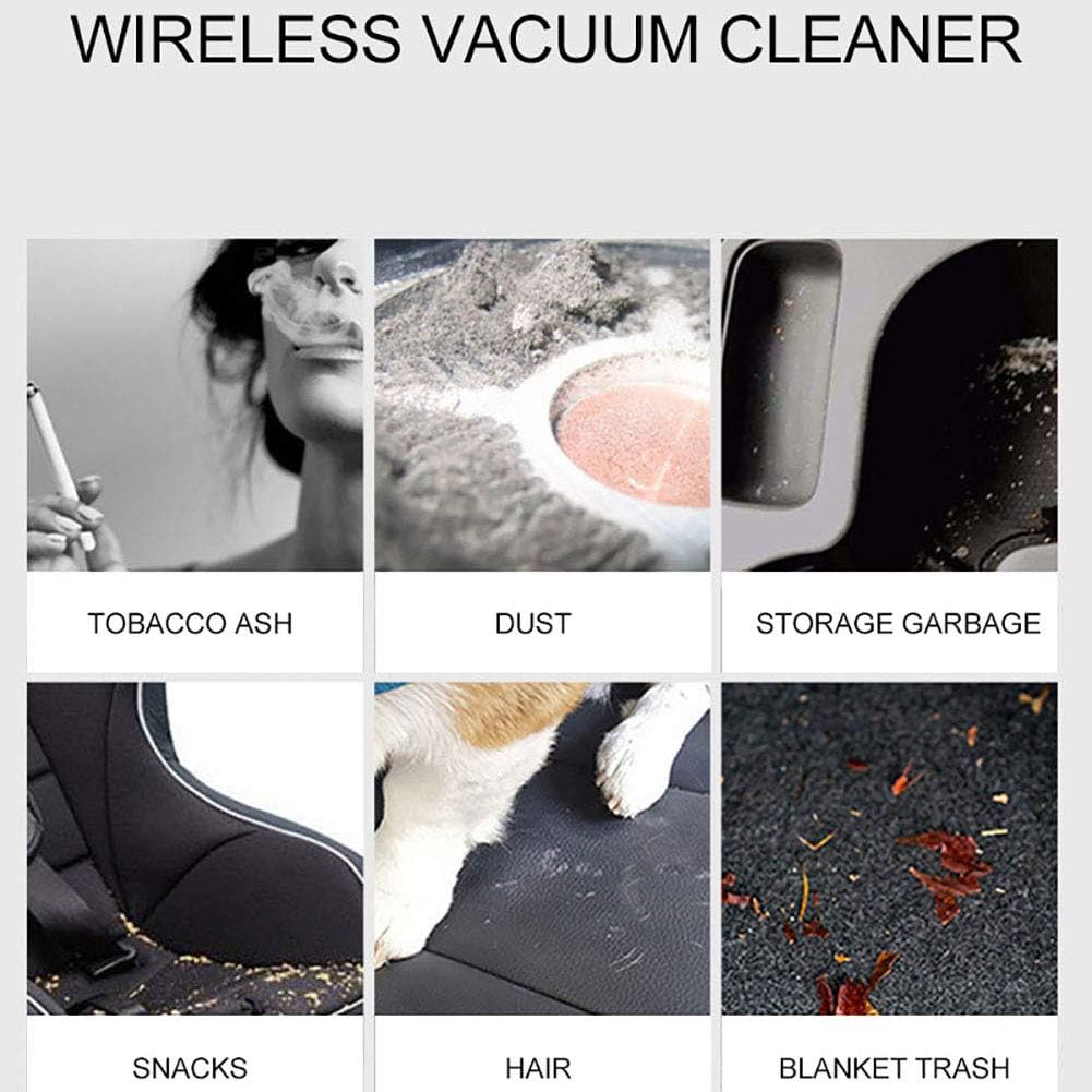 WYYHAA Handheld Vacuum Cordless, 120W 5.2 Kpa Portable Cordless Car Vacuum 2500mAh Lithium Battery Powerful Handheld Vacuum Cleaner for Car Home Pet Hair Dust…