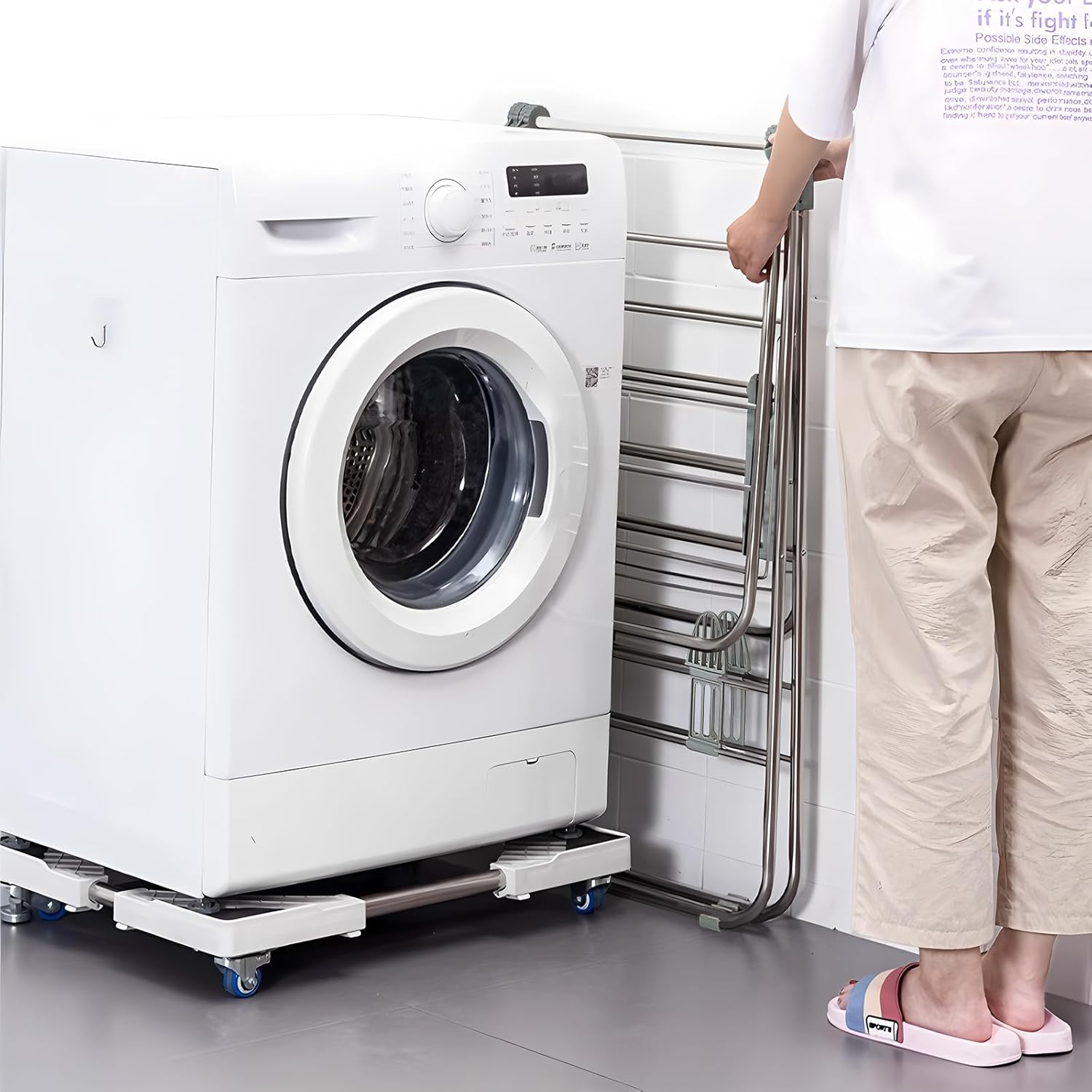 Clothes Drying Rack Foldable -Height Adjustable Laundry Drying Rack Large Space, Winged Laundry Rack with Sock Clips for Hanging Towels Clothes Dress Bedding Indoor Outdoor, Gray