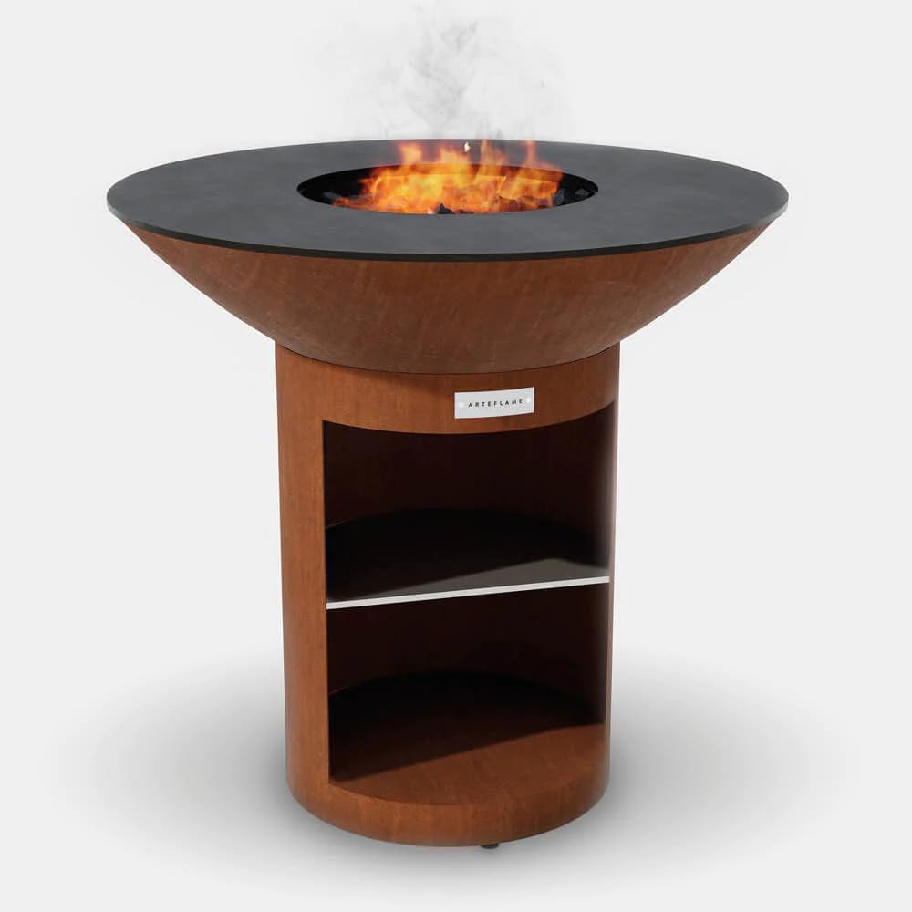 ARTEFLAME Charcoal BBQ Grill, Griddle, and Fire Pit Bundle | Gourmet Outdoor Cooking Essentials | Steakhouse Searing Set (40