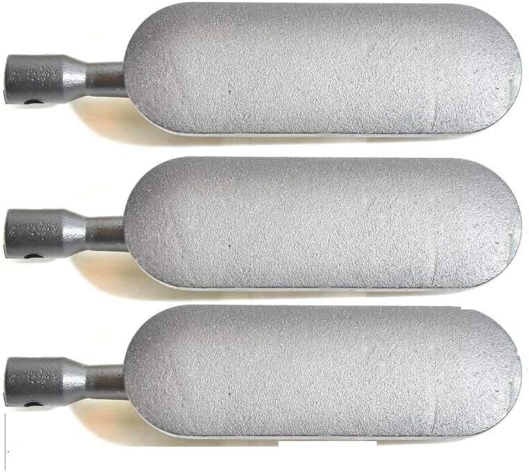 Grill Parts Zone Replacement Cast Iron Burner for 15221, 15222, 15223, 152230, 16221, 16223, 162231, 16225, 16228, 1669, 166901, (3-Pack) Gas Models