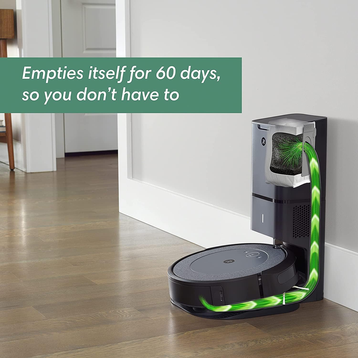 iRobot Roomba i4+ (4552) Robot Vacuum with Automatic Dirt Disposal - Empties Itself for up to 60 Days, Wi-Fi Connected Mapping, Compatible with Alexa, Ideal for Pet Hair, Carpets (Renewed)