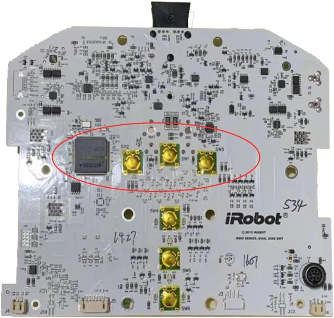 Compatible with PCB Motherboard - for iRobot Roomba 500 600 Series Vacuum Cleaner, Replacement Circuit Board Mainboard with Timing Function(Orange)