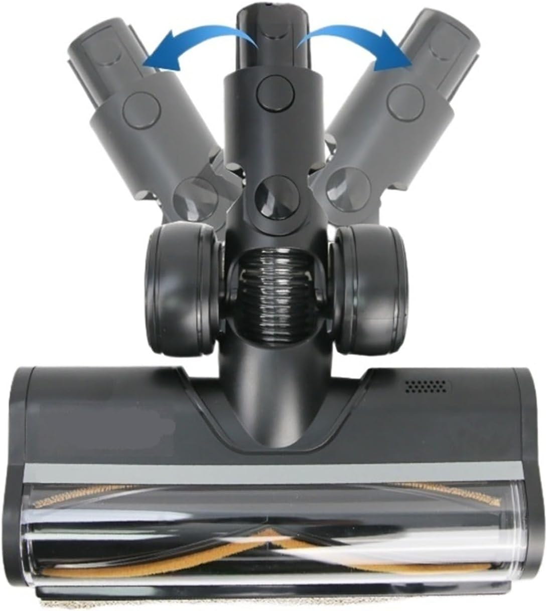 Compatible for Dreame R10 R20 R30 T30 Vacuum Cleaner LED Light Soft Roller Electric Floor Brush(Black(Wide Needle))