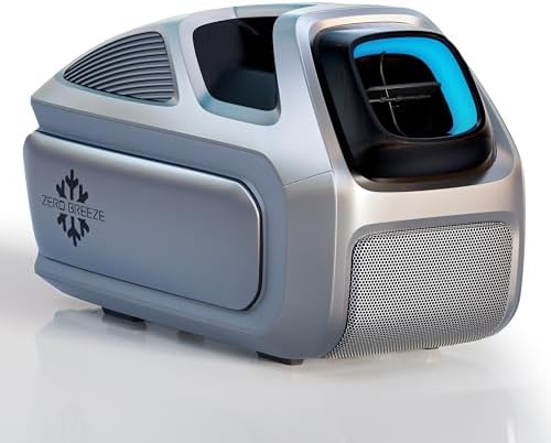 Zero Breeze Mark 3 Portable Air Conditioner,Camping Air Conditioners of 1550W/ 5280BTU Cooling and 1700W/ 5800BTU Heating,Portable Air Conditioners for Car,Outdoor,Rvs,Camping,Small Rooms or Pet Use