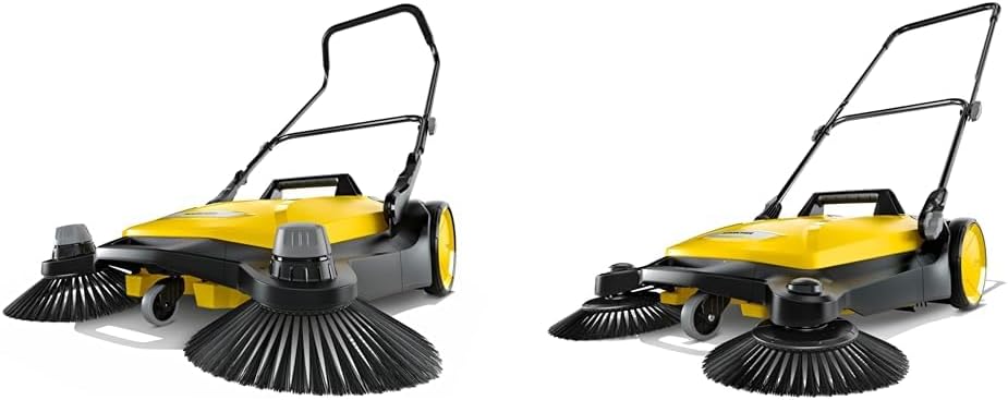 Kärcher - S 6 Twin Walk-Behind Outdoor Hand Push Floor Sweeper & - S 4 Twin Walk-Behind Outdoor Hand Push Sweeper - 5.25 Gallon Capacity - 26.8