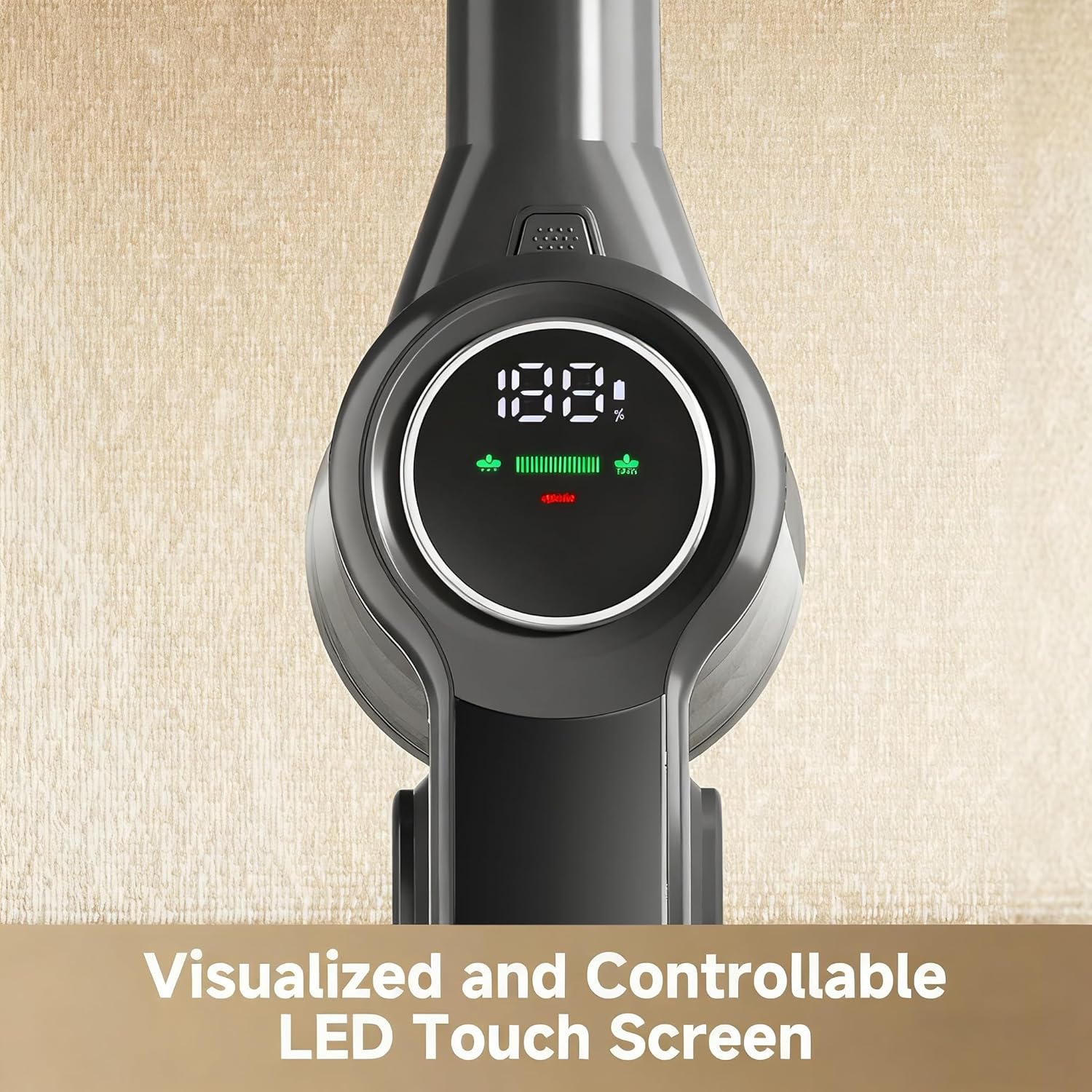 DREAME J30-W Cordless Vacuum Cleaner with LED Headlights, 450W Powerful Suction, 65-Min Runtime, Detachable Battery, One-Touch Emptying, Stick Vacuum Cleaner for Pet Hair, Carpet & Hard Floor