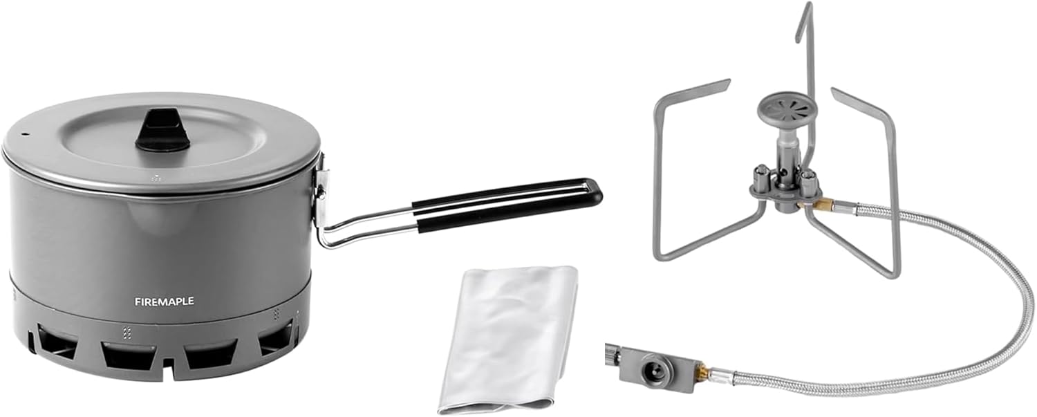Fire-Maple Pertrel Ramen Pot and Petrel Titanium Backpack Stove