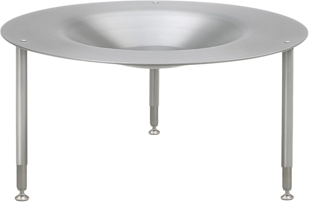 AL28 - Portable Fire Pit Heat Deflector, Lightweight Detachable Aluminum Shield Cover with 3 Extendable Legs