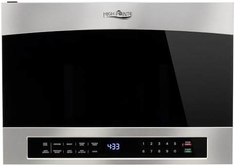 Tough Grade 1.4 Cu. Ft. Stainless Steel Over-the-Range RV Microwave Oven | 1000W, 120V | Left Swing Door | Built-In Vent and Light | Auto Cook/Defrost | Touchpad Controls | Includes Mounting Kit