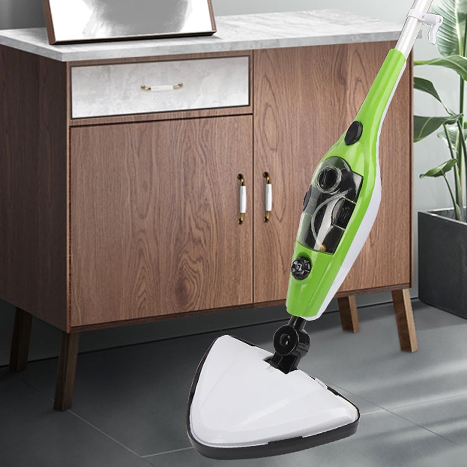 Steam Mop Floor Steam Mop with 350ml Water Tank for Window (US Plug 110‑120V)