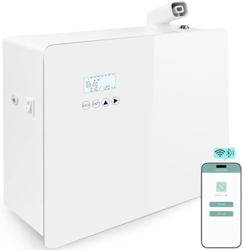 2026 𝐔𝐩𝐠𝐫𝐚𝐝𝐞𝐝 𝟓𝟎𝟎𝟎 𝐒𝐪.𝐅𝐭 1000ml Capacity HVAC Waterlesss Essential Oil Diffuser with Wi-Fi Control, Whole House Smart Scent Air Machine, Cold Air Tech for Whole Home, Hotel, Party