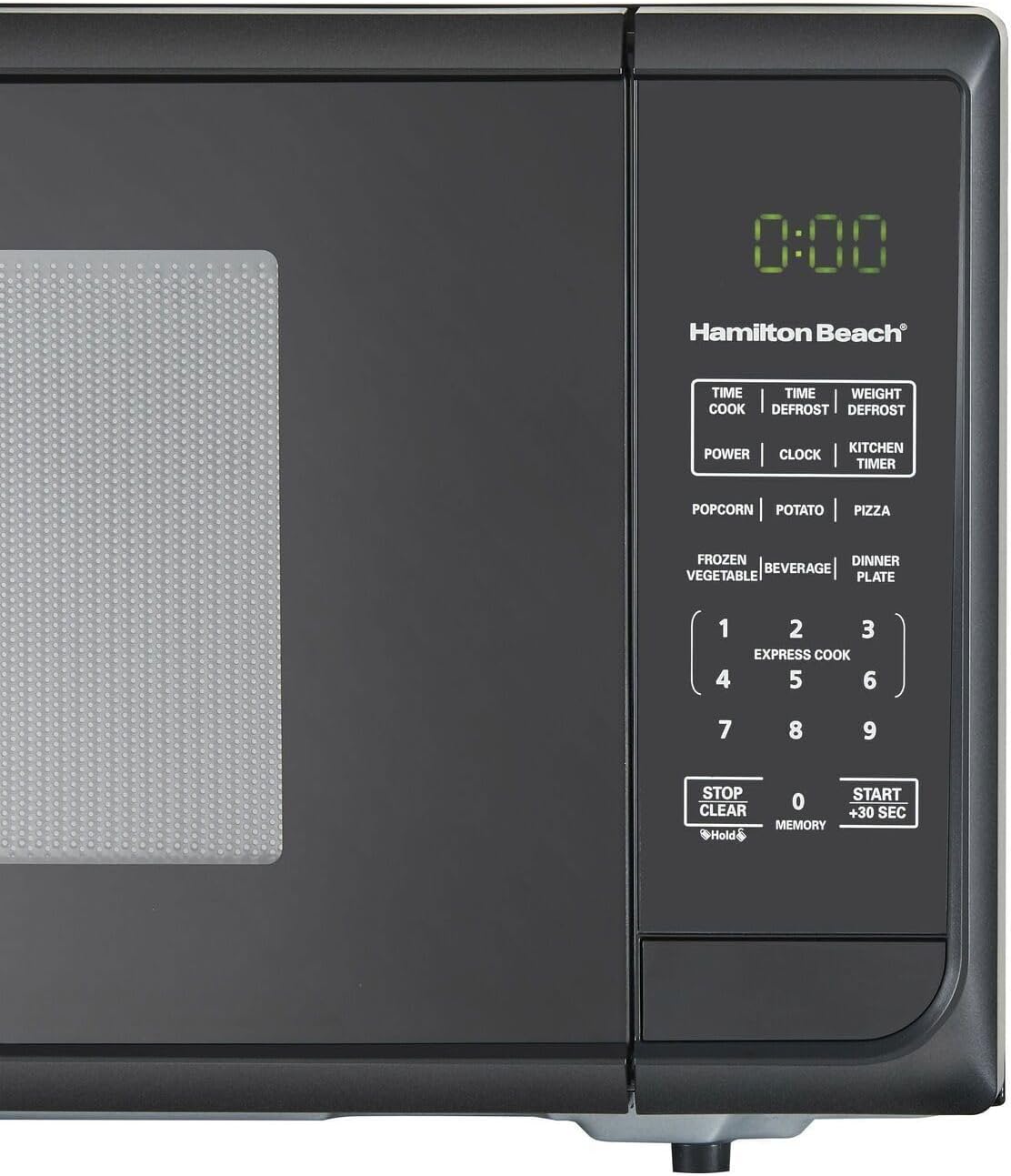 Compact 900W Gloss Black Microwave Oven - 0.9 cu ft Countertop Design for Efficient Cooking, Ideal for Home, Office & Small Spaces - EM925A2CE-P1