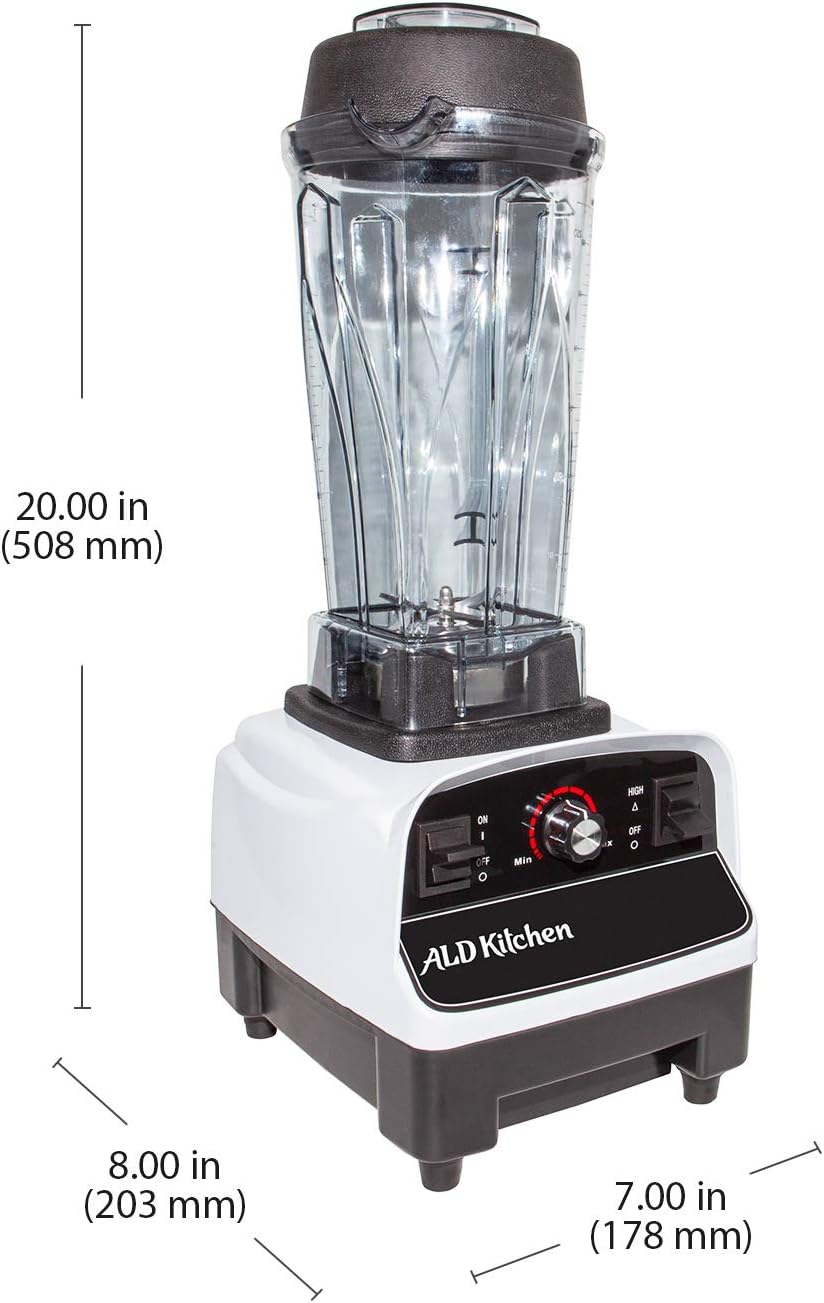 ALDKitchen Countertop Commercial Blender | 67 Oz (2L) | Smoothies, Cocktails, etc | Portable Blender | 110V (A-BL767A)
