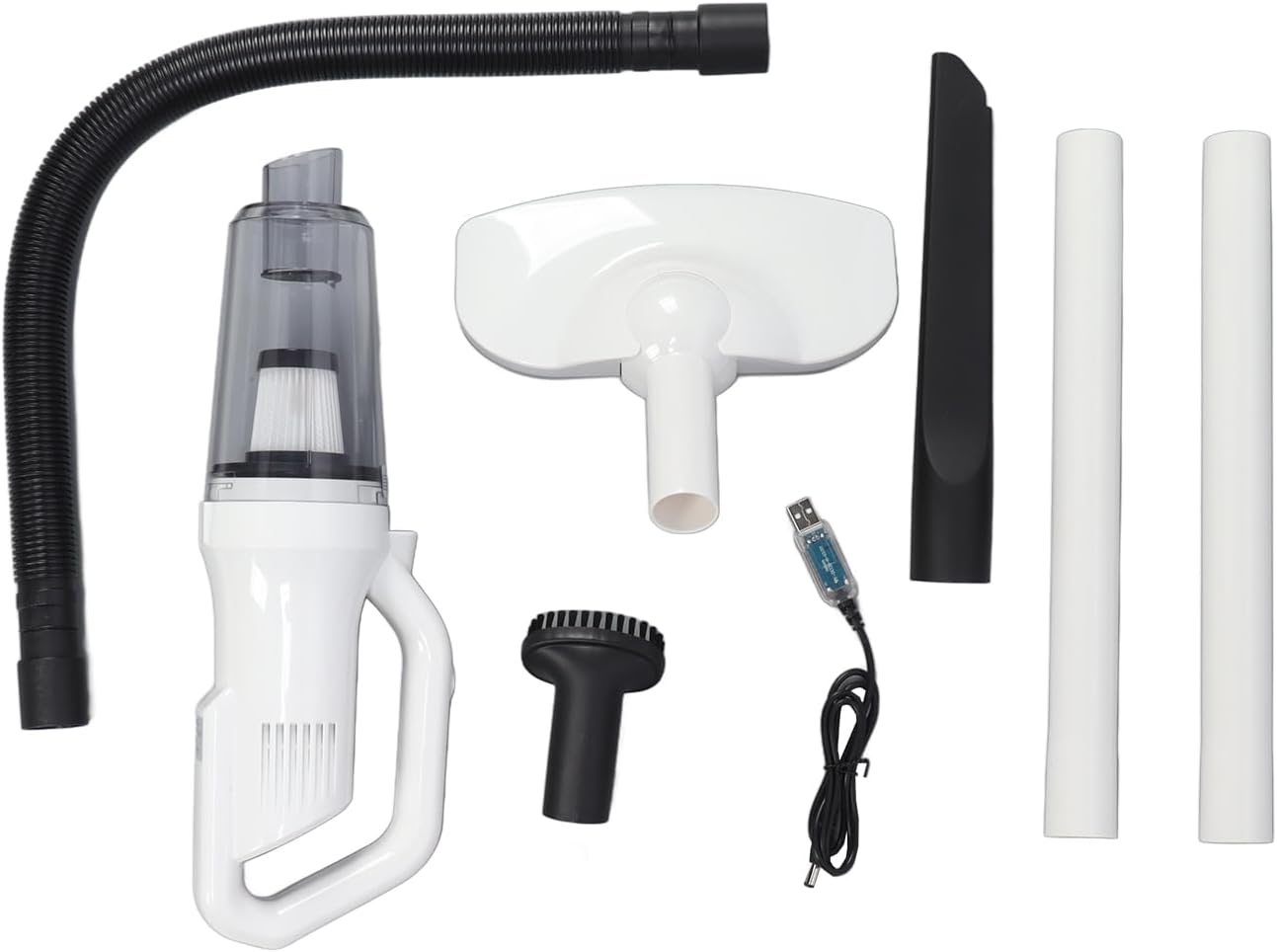 Zerodis Handheld Vacuums, Dual Use Vacuum Cleaner Portable Cordless Stick Vacuum for Home Office Car ST 6101EG Handheld Vacuum Cleaner ABS Fast