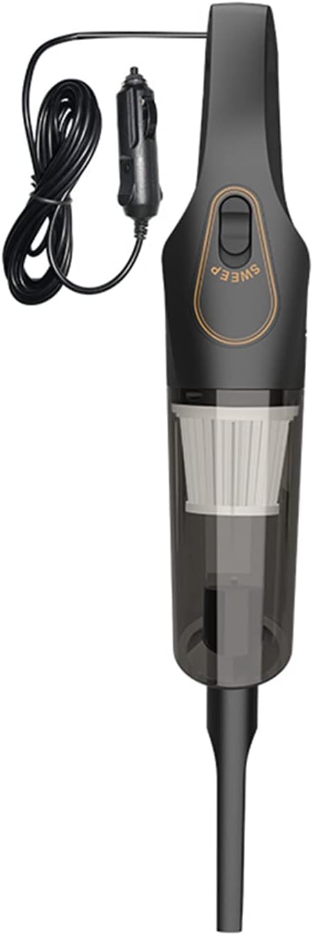 Handheld Vacuum Cleaner Cordless 120W 10000PA Strong Suction Rechargeable Light Weight Wet Dry Portable Car Vacuum Cleaner for Home, Car and Pet,Black,Wired