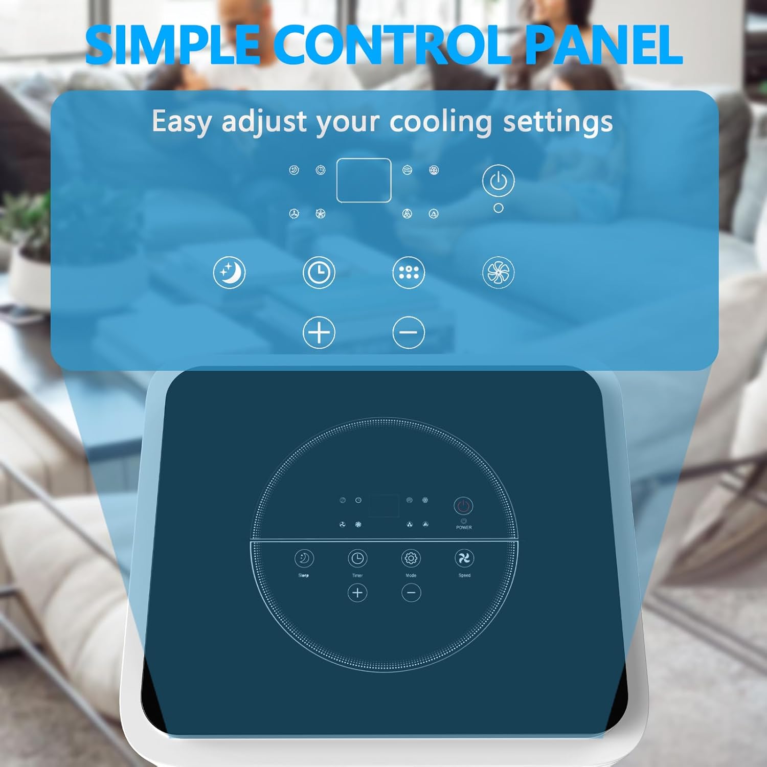 8000 BTU Portable Air Conditioner with Dehumidifier and Remote Control, AC for Apartment, Bedroom, Medium Rooms up to 350 Sq. Ft. in White