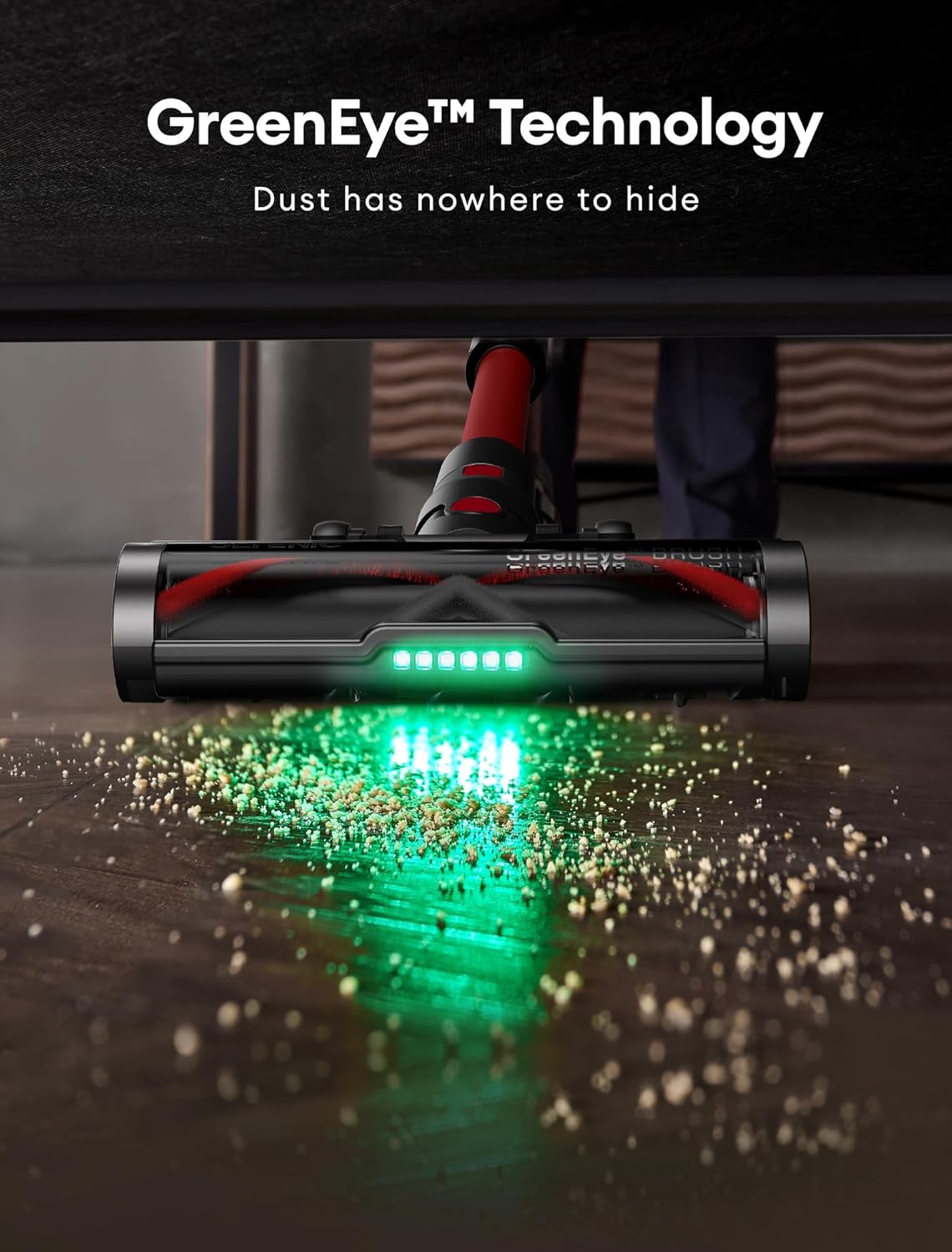 Ultenic Cordless Vacuum Cleaner, 550W/50Kpa, 60Mins Runtime, Stick Vacuum Cordless Rechargeable with 180°Bendable Wand, Anti-Tangle Brush, Vacuum Cleaners for Home/Pet Hair/Carpet/Floor U16