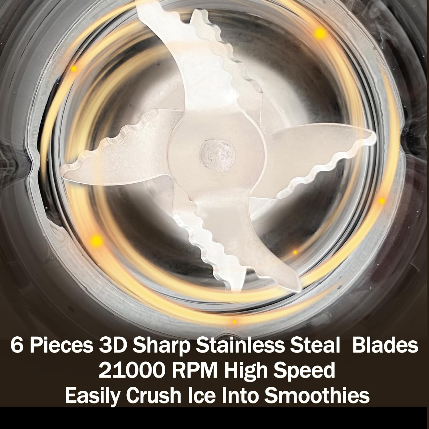 Powerful Kitchen blender, Ice Crusher Mixer, 1.5LG 50oz Glass Jar, 6 pieces 304 stainless steel blades,21000RPM high speed,ABS Body safely blending with longer lifespan (red)