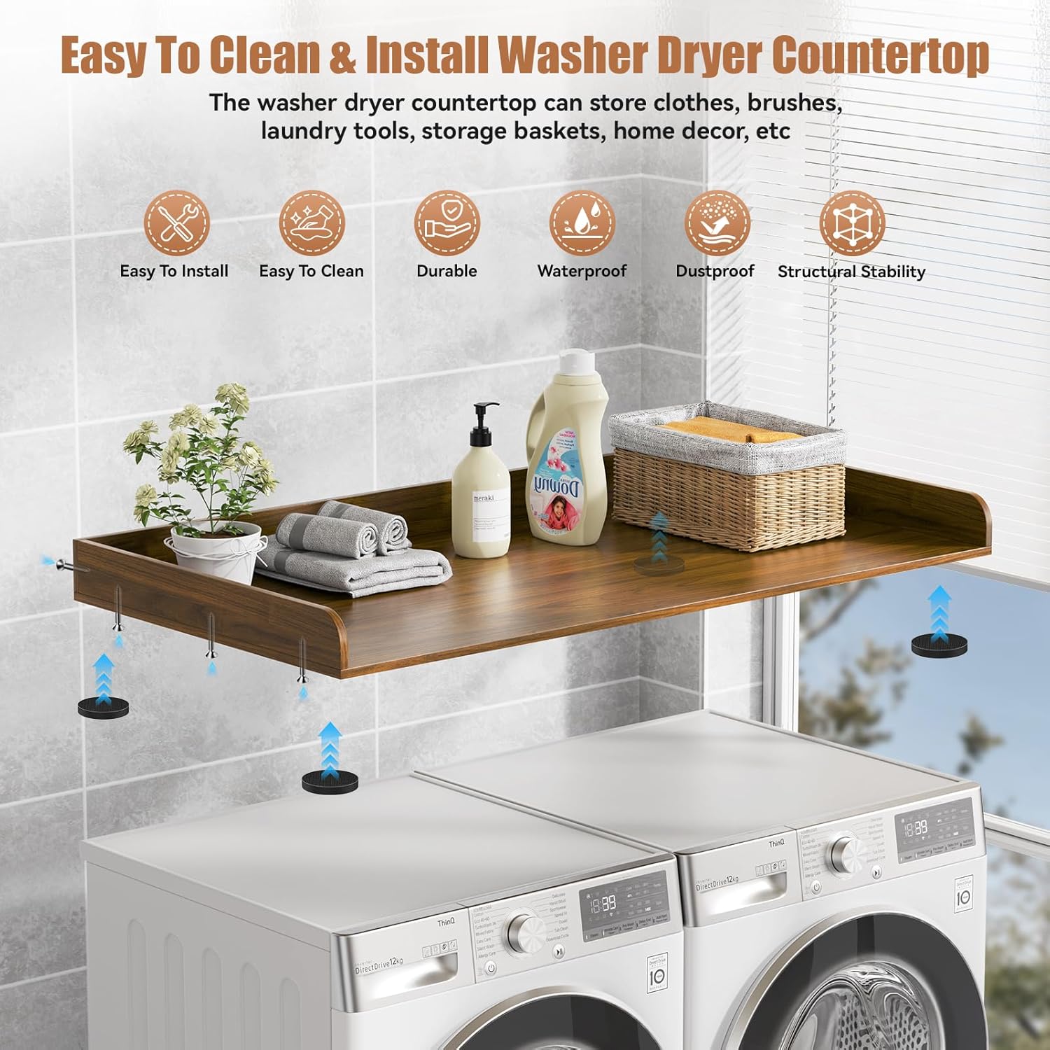 Washer Dryer Countertop, 27.5