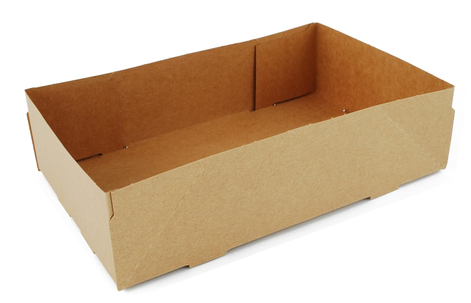 Southern Champion Tray 0122 Kraft Paperboard 4 Corner Pop Up Food Tray, 8-5/8