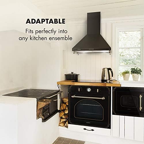 Klarstein Victoria 20 Built-in Microwave, Retro Design, 20L, 800W Microwave/1000W Grill Power, 3 Functions, Stainless Steel, Mounting Frame, Black