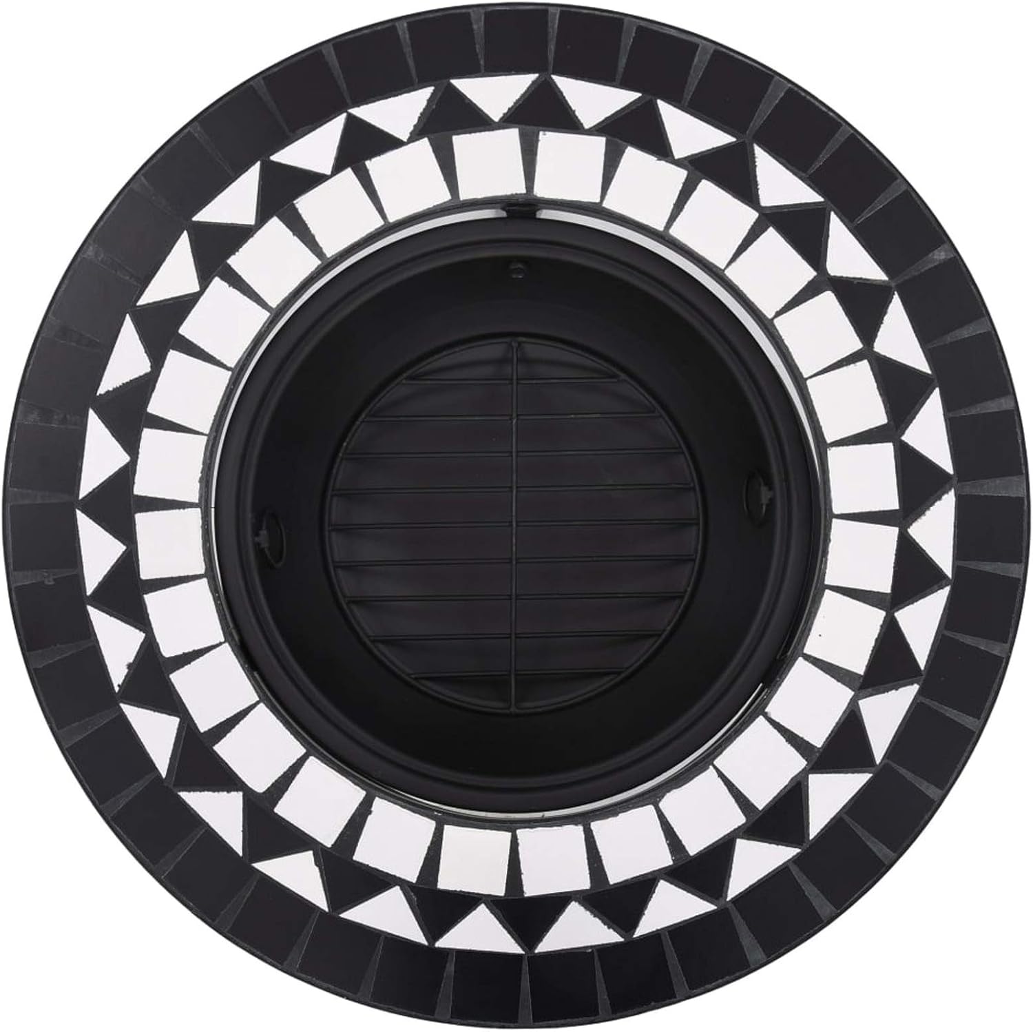 Fire Pits & Outdoor Fireplaces Fire Pit Black and White 26.8