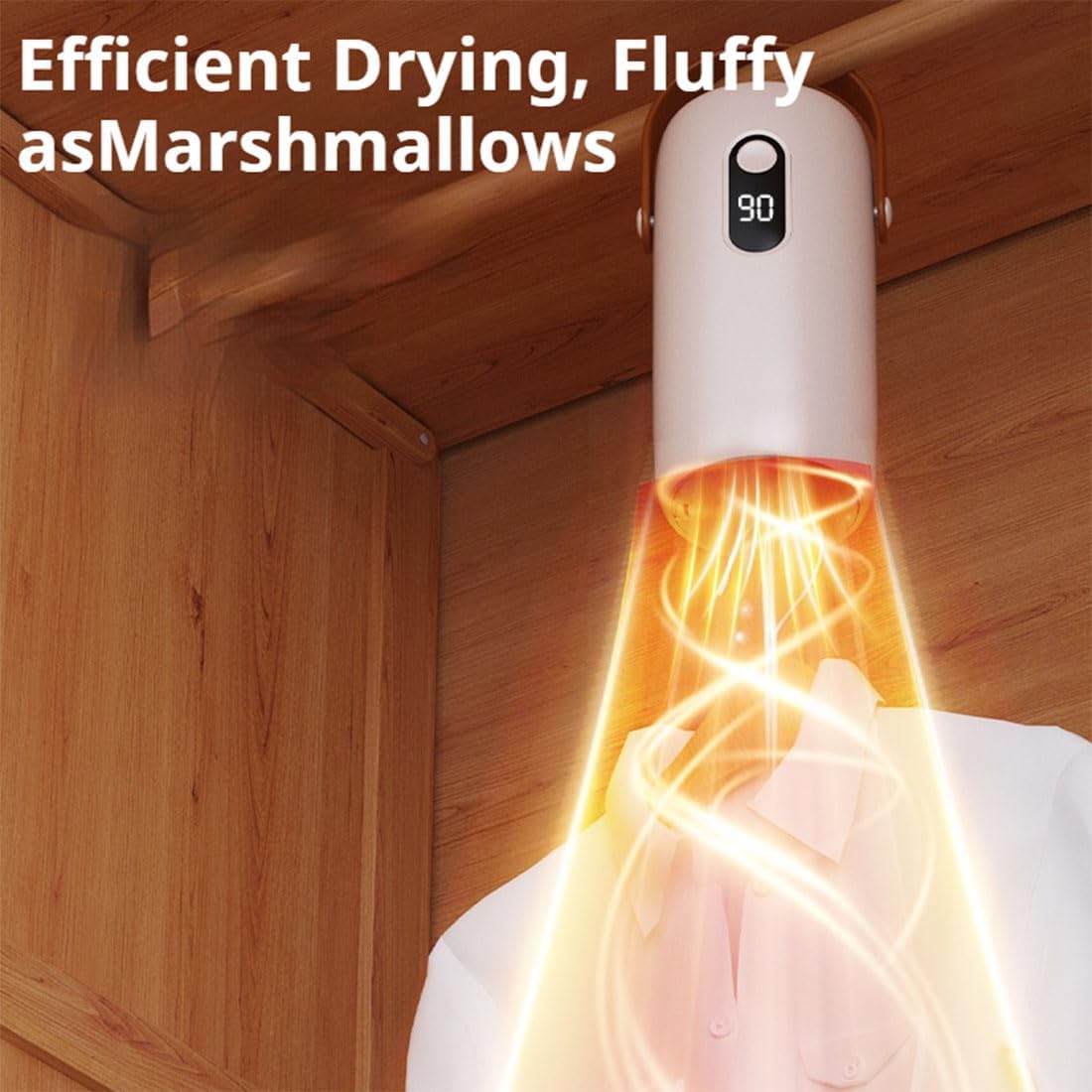 Mini Portable Foldable Clothes Dryer, Small & Compact Clothes Dryer, Hanging Laundry Dryers, Quiet Fast-Drying Machine With Dry Bag, Adjustable Timer, Overheat Protection, for Travel Home (1PC)