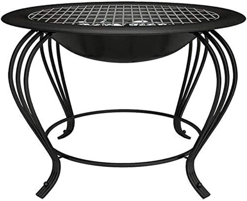 Fire Pits Outdoor Wood Burning Outdoor Fire Large Bonfire Wood Burning Patio Coal Grill Firepit for Outside Grill Charcoal Smokeless Grill with Spark Screen with Cover BBQ Cooking for Outside Camping