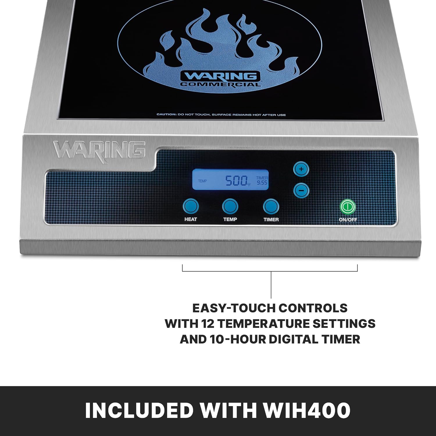 Waring Commercial Heavy-Duty Commercial Induction Range, 120V, 1800W