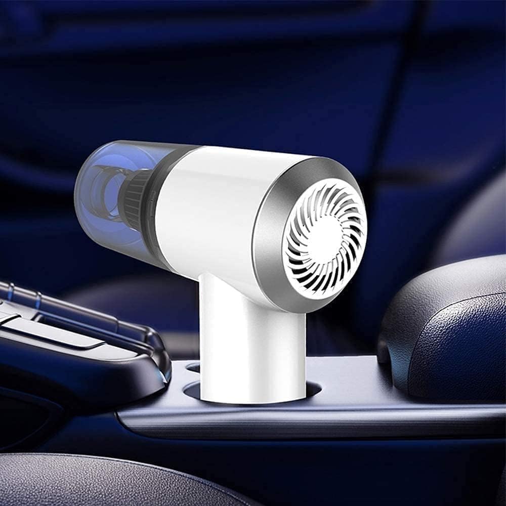 Mini Handheld Vacuum-Cordless Portable-Lightweight Powerful-Rechargeable - 6KPA 100W Strong Suction,Deep Cleaning for Office Home and Car (Sliver)