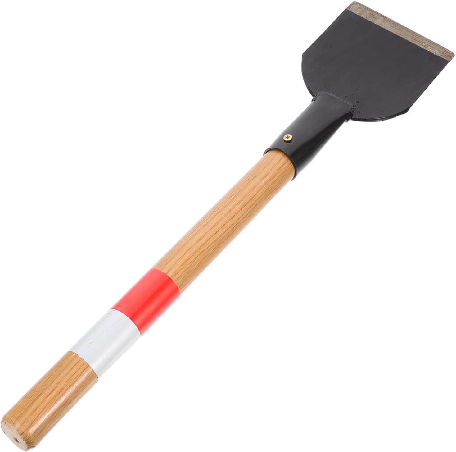 Handled Metal Snow Shovel for Efficient Railway Snow Removal Heavy-Duty Ice Scraper with Extended Wooden Handle for Outdoor Use and Garden Maintenance