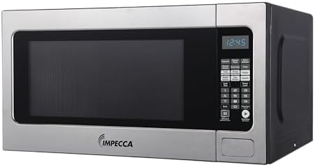 Impecca 2.2 Cu. Ft. Microwave Oven, Powerful 1200 Watts Countertop Microwave, 16.5
