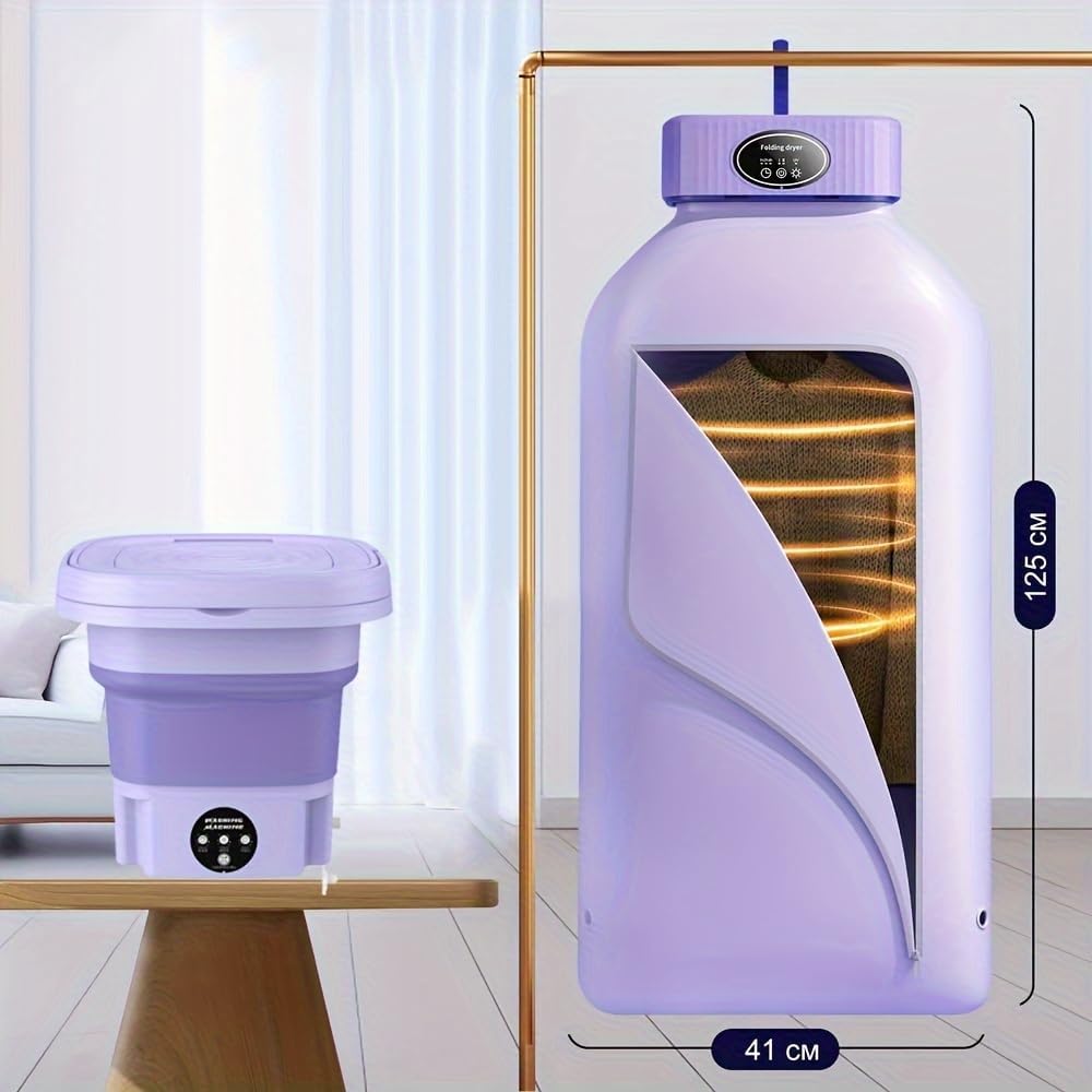 Portable Washing Machine And Dryer A Total of 2 Sets of Washing And Drying Sets, Folding Mini Small Lavadora Can Store Portable Dryers Simple To Use, Laundry Storage Organization