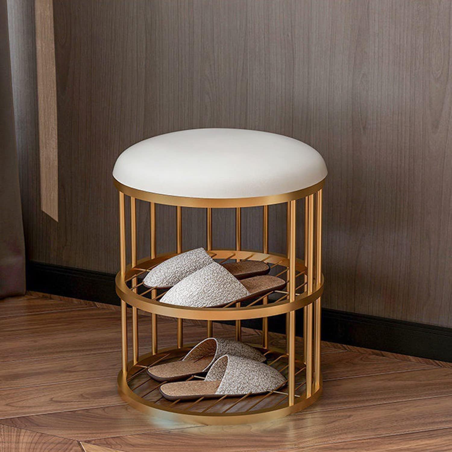 Shoe Storage Bench， Rectangular Entry Shoe Changing Stool Household Storage Stool can Sit Adult Stool Storage Box Shoe Changing Stool Entryway Stool Collapsible Resting Bench Shoe