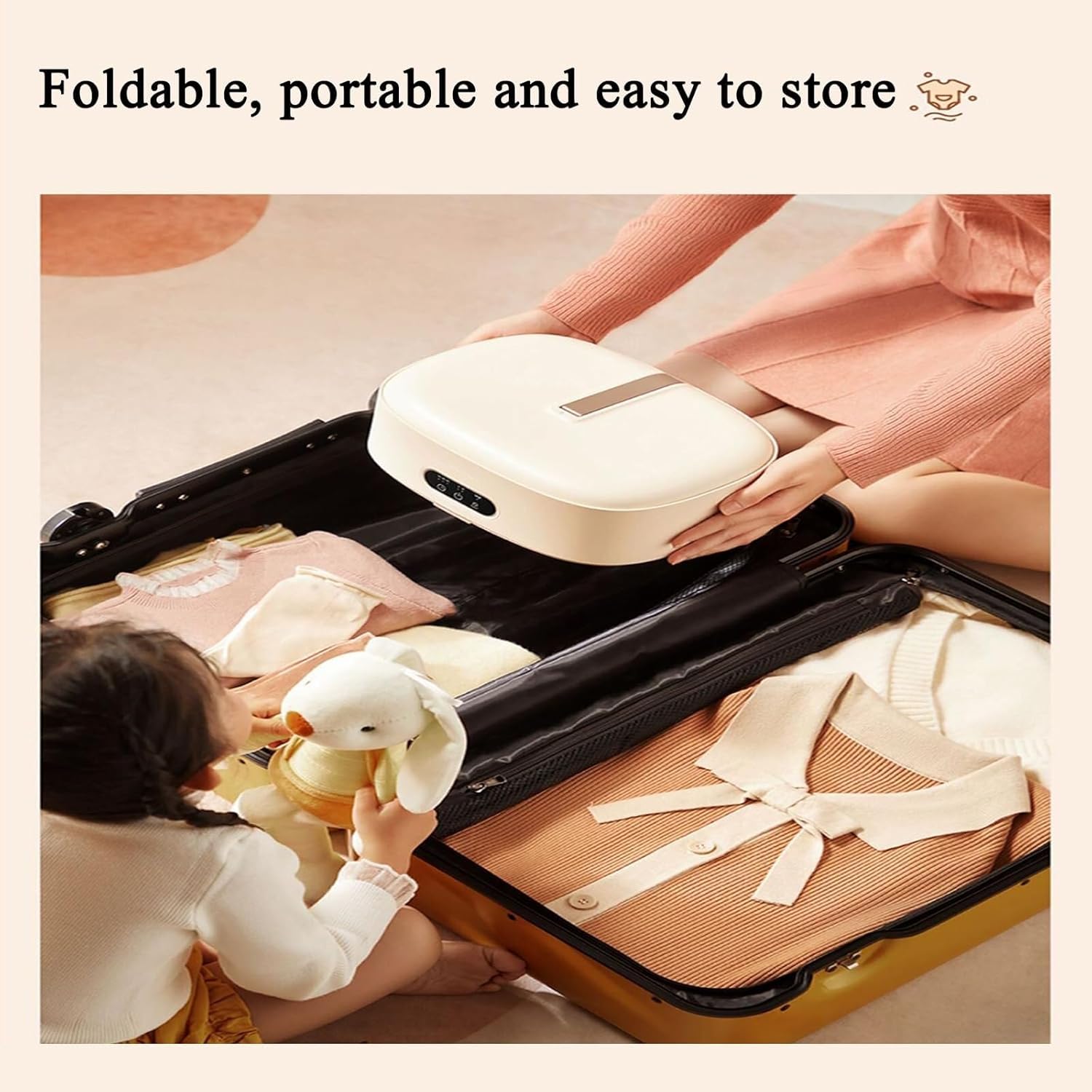 Generic Dryer, Household Small Clothes Dryer, Drying Clothes Dormitory Air Dryer, Foldable Portable Clothes Dryer