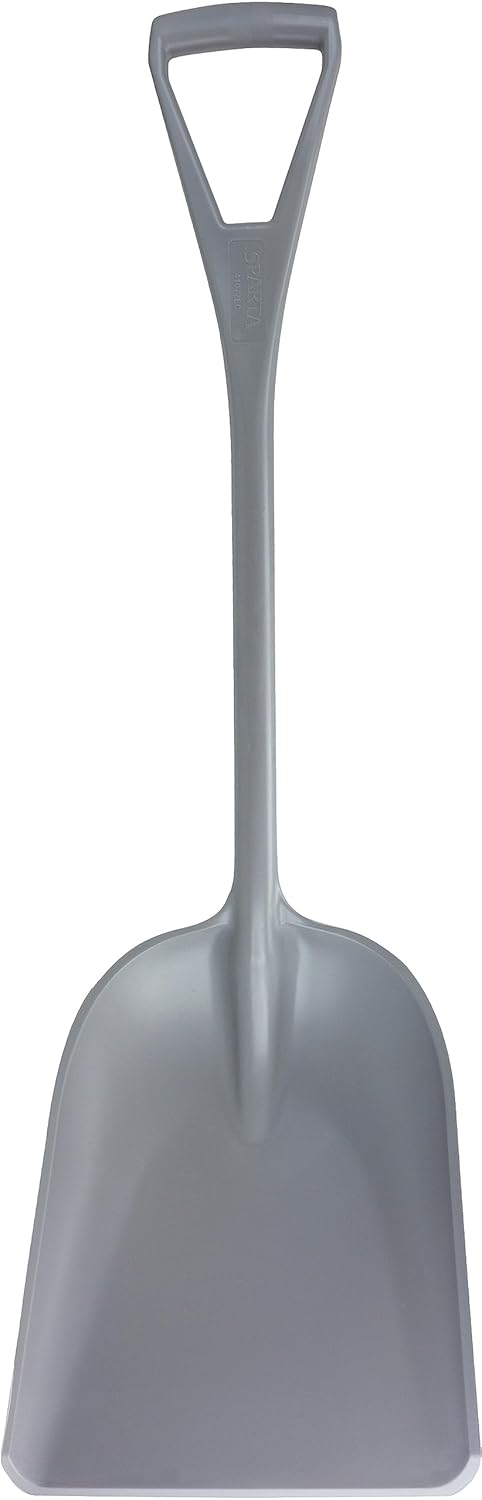 SPARTA 41076EC23 Plastic Sanitary Shovel, Food Safe Plastic Shovel For Commerical Kitchens, 11 Inches, Gray, (Pack of 3)