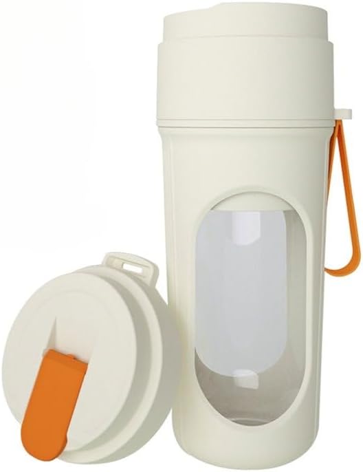 Portable Electric Juicer Cup, Wireless Mini Blender with Clear Window, White and Green (orange)
