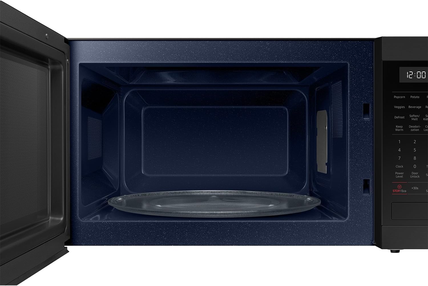 SAMSUNG 1.9 cu. ft. Countertop Microwave with Sensor Cooking, Matte Black Stainless Steel, MS19DG8500MTAA