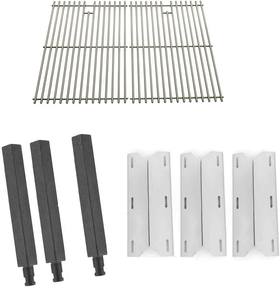 Grill Parts Zone Jenn Air 720-0163 Kit Includes Cast Burners, Heat Shields and Solid Stainless Grates