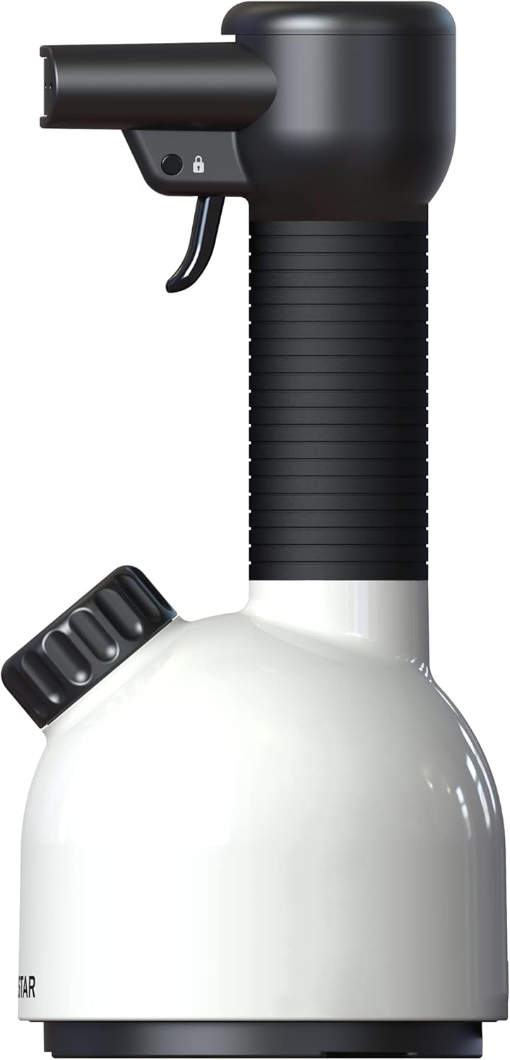 Laurastar IGGI Handheld Steamer in Pure White: Disinfects Fabrics & More