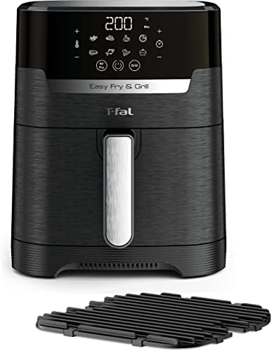 T-fal Air Fryer & Grill Combo Digital, 2-in-1, 4.4 Qrt, black