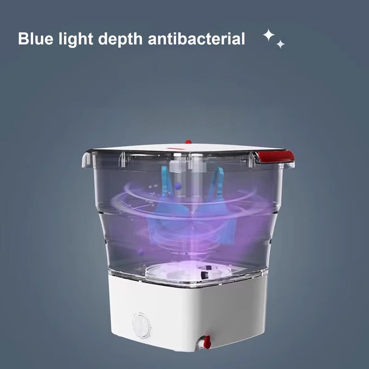 Portable Washing Machine 18L, Mini Washer, Small Foldable Washing Machine, Mini Laundry Machine, for Socks Baby Clothes and Small Items(Pink)