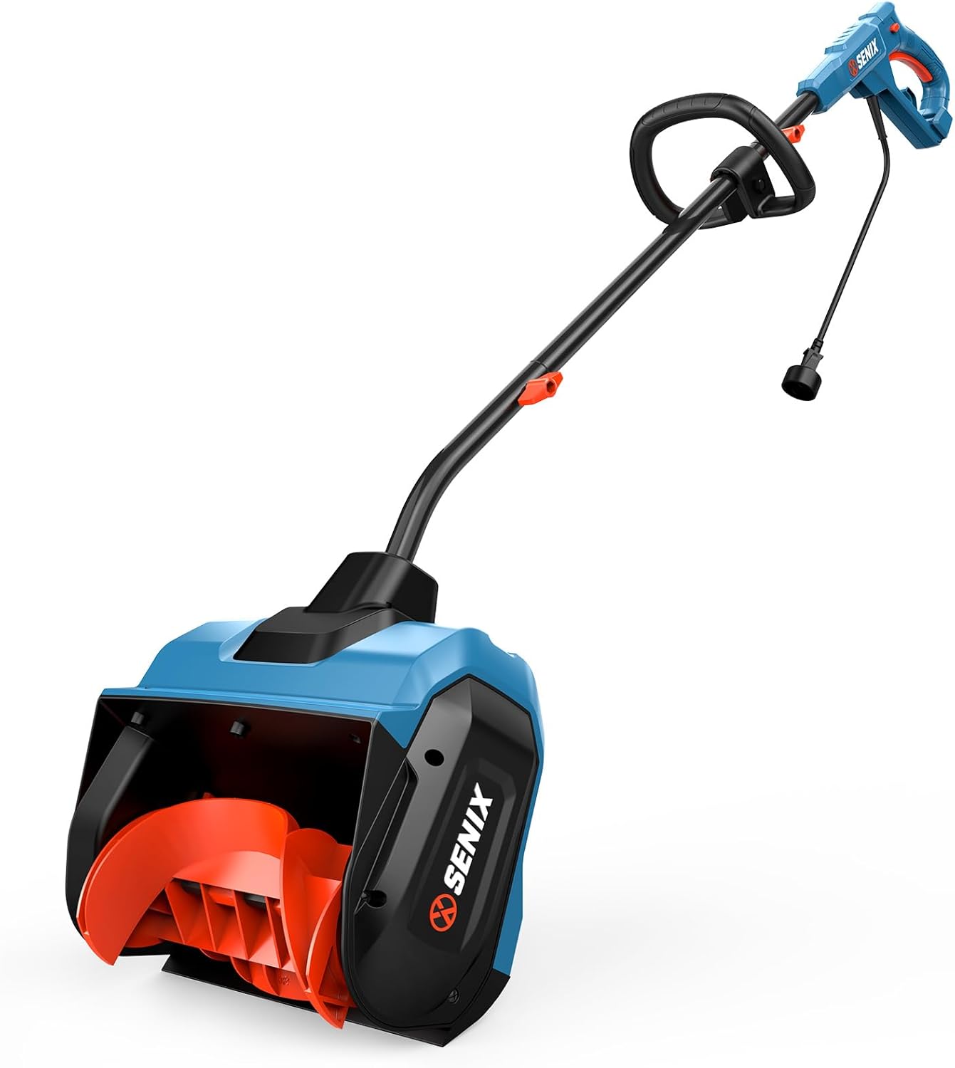 SENIX Corded Snow Shovel, 13 Inch Electric Snow Blower with 26ft Max Throwing Distance, Plows 480lbs/min, Removes Snow from Driveway, Sidewalk, Steps, Patio & Decks