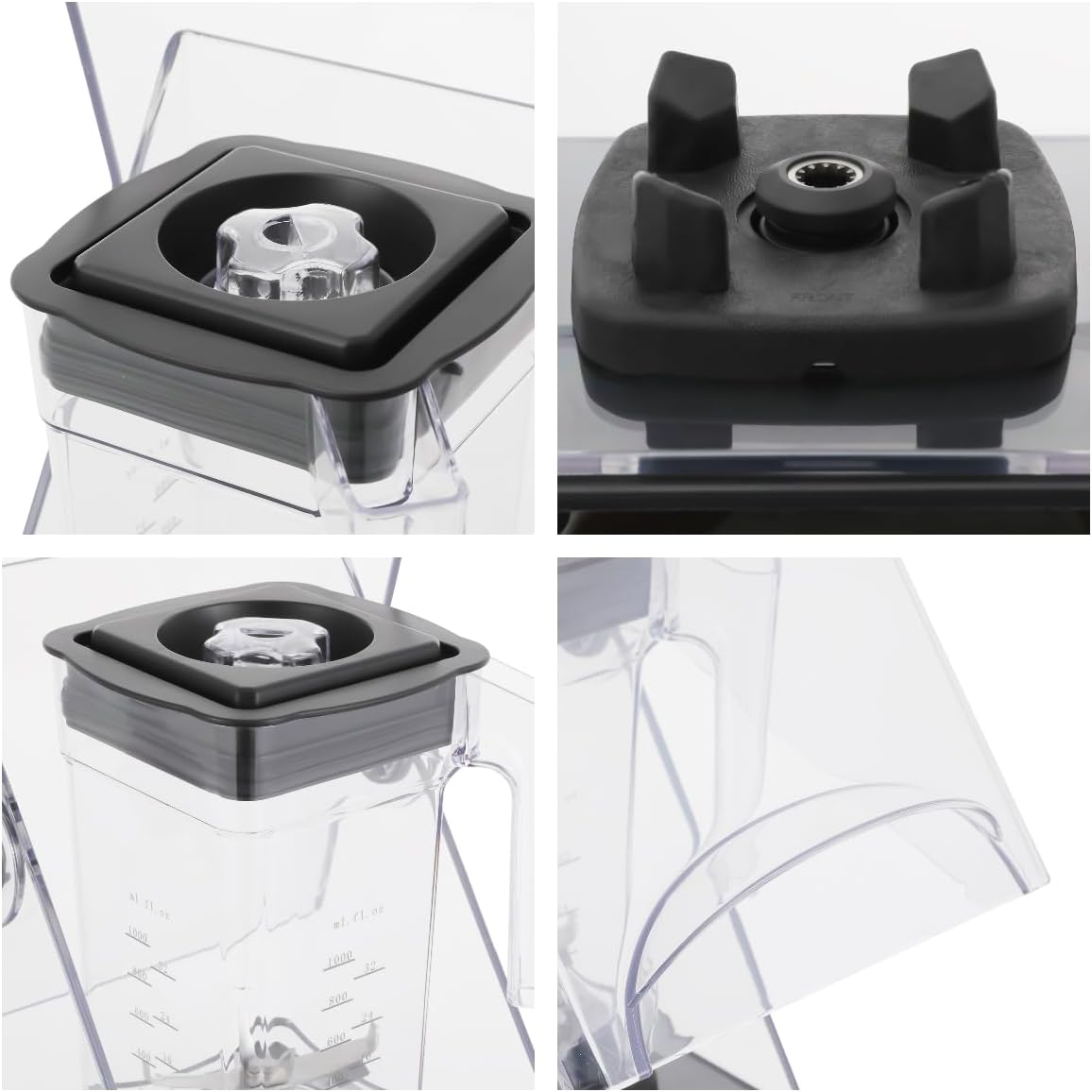 2600W Smoothie Machine, Countertop Blenders with Soundproof Cover, 1.8L/0.48Gal Commercial Blender for Making Smoothies Juices & Milkshakes