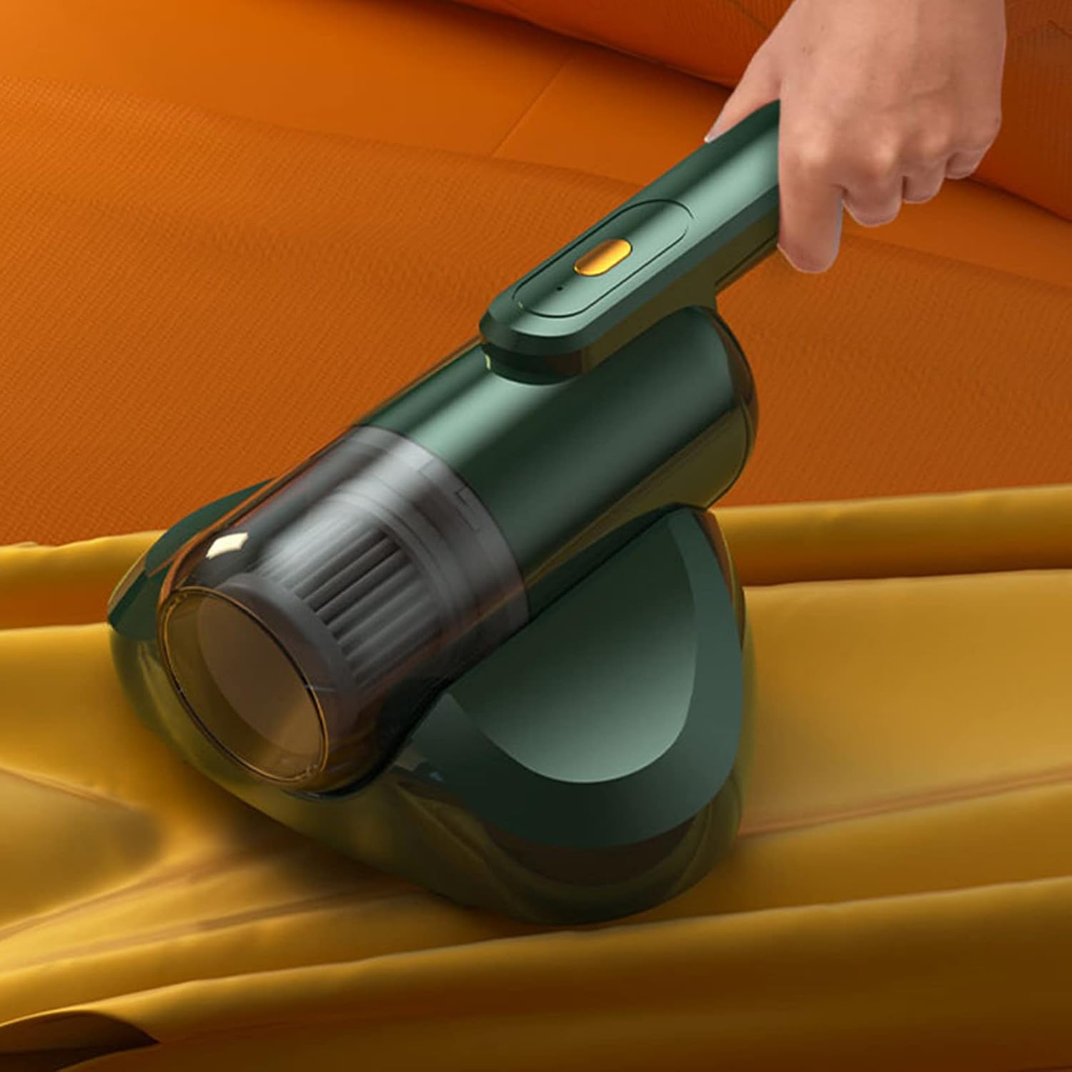 Handheld Bed Vacuum Cleaner High Power Mattress Vacuum 8,000 Per Minute Agitation, Washable Filter Great for Sofa,Mattresses,Pillows,Carpet