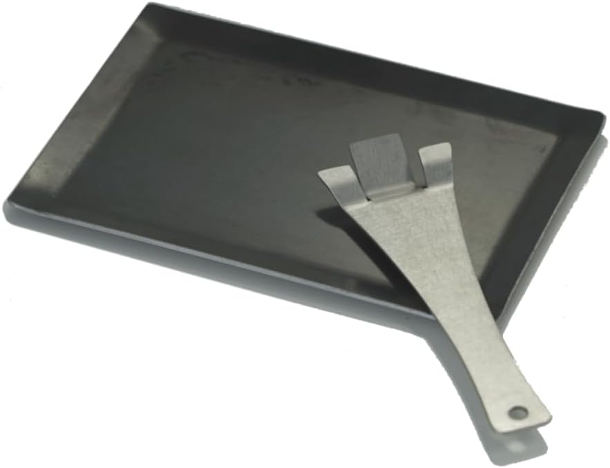 Rondo A5 Size 0.1 inch (3.2 mm) Iron Plate with Handle, Camping, Outdoors, Fishing, Touring, Climbing, Yakiniku, Barbecues